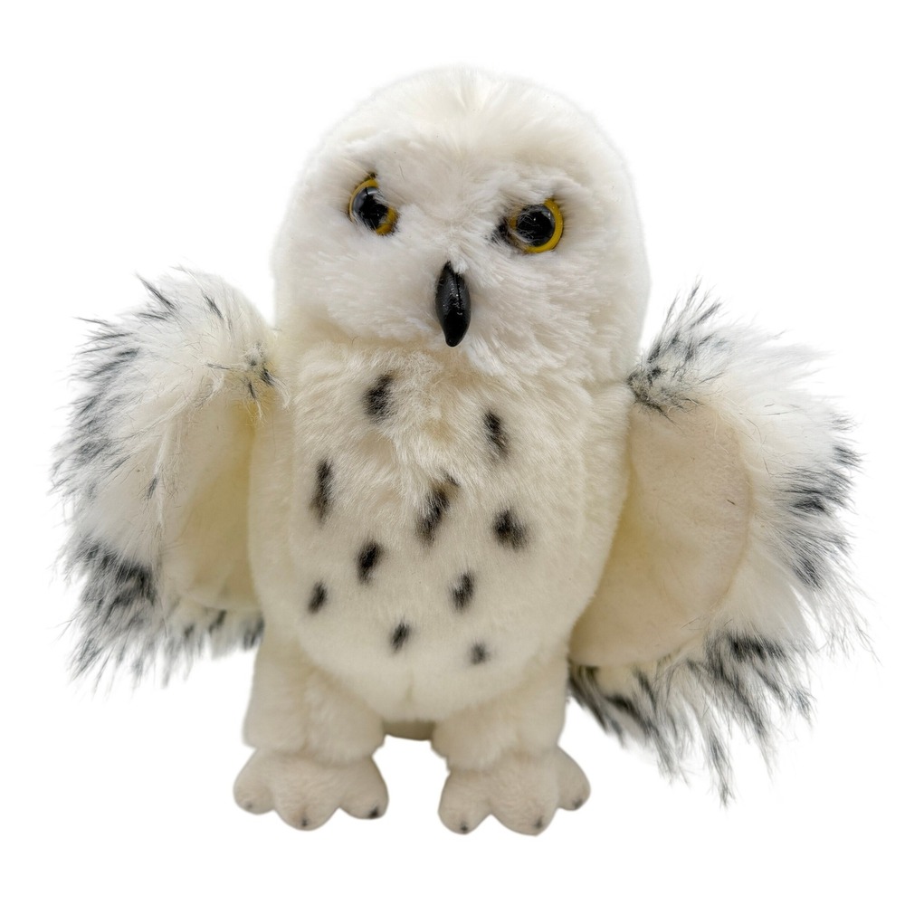 Douglas Cuddle Toys Snowy Owl Plush White Spotted Stuffed Animal Bird 8 inch